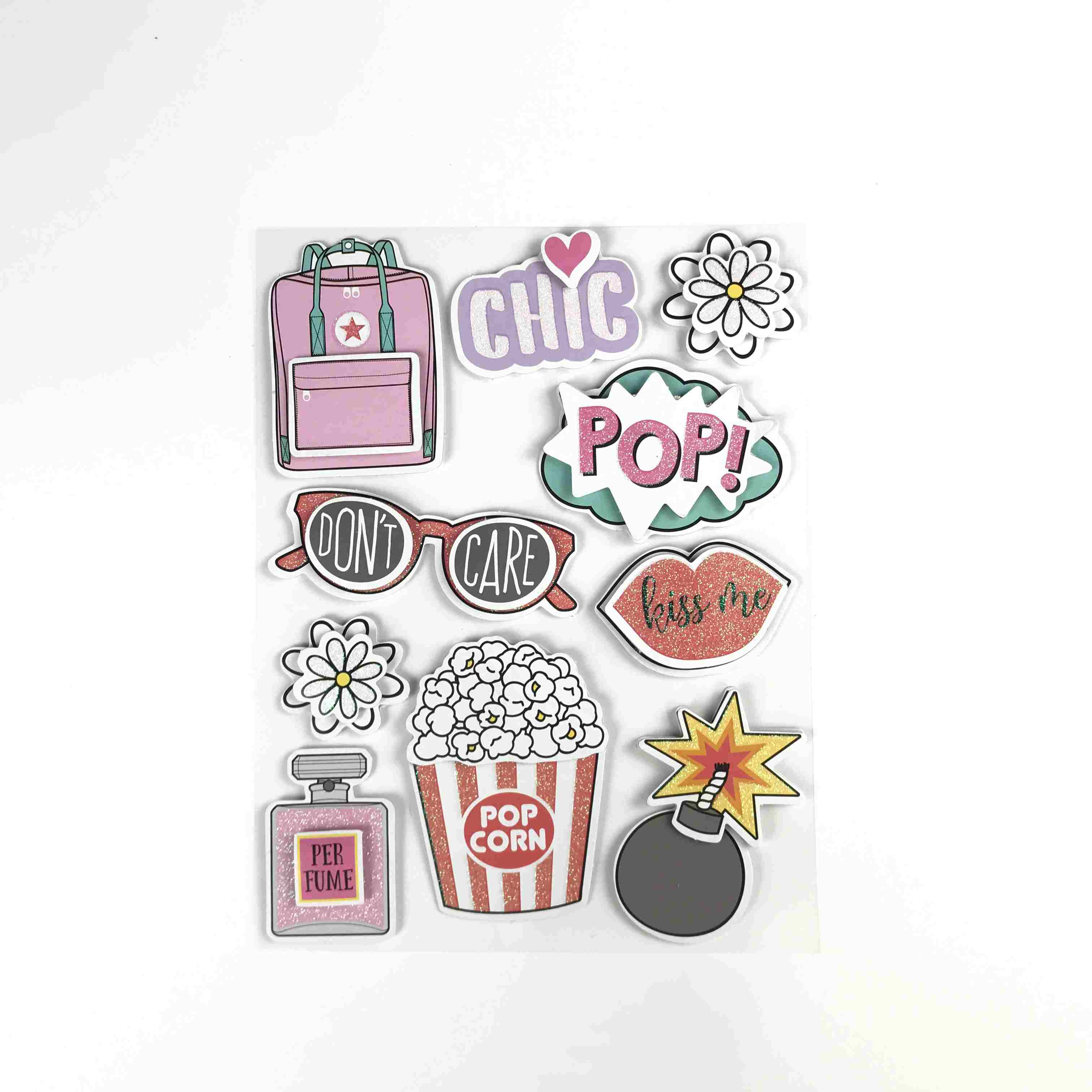 Chic Layered Decoration Sticker